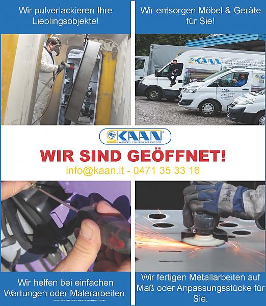 Wir sind geöffnet